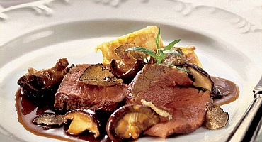 Rindfleisch mit Steinpilzen